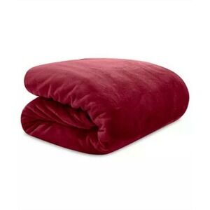 NEW Ralph Lauren Classic Micromink Blanket Valentine Red SOFT King Size 108"x90"